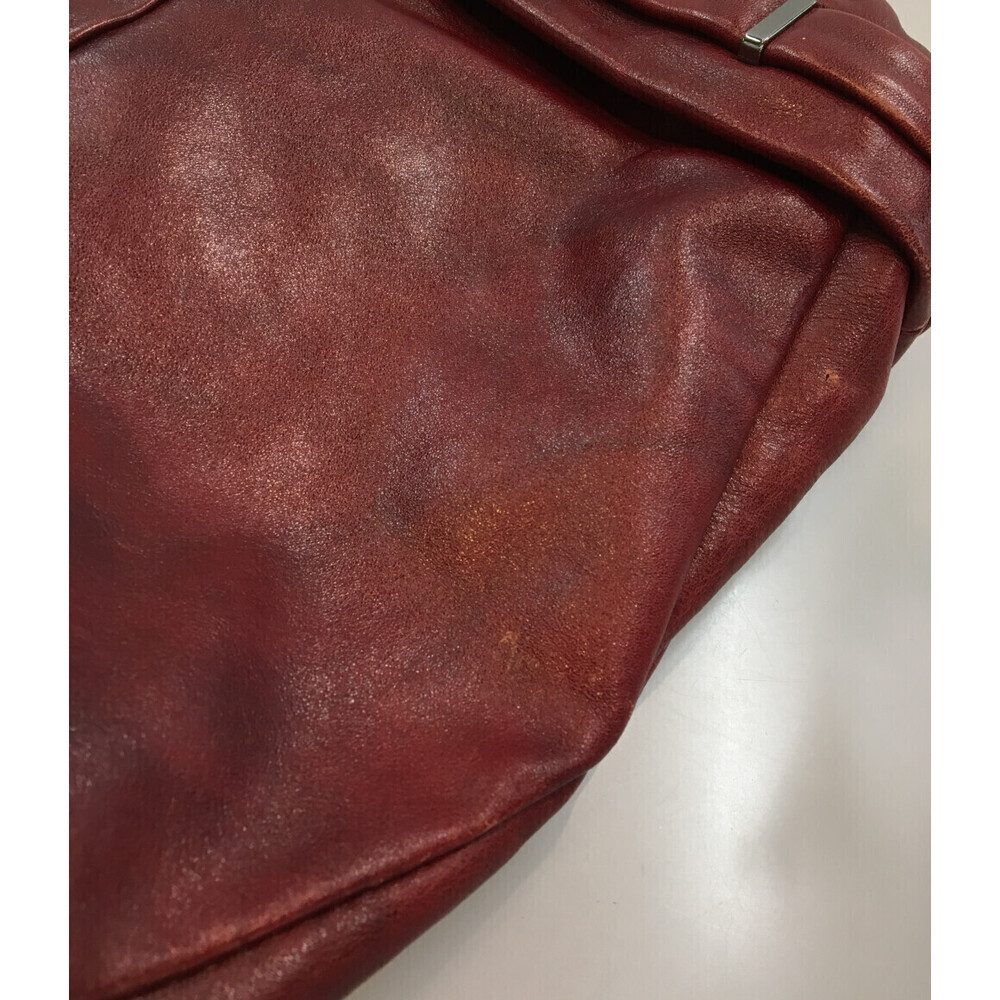 Celine crossbody bag Triangle Bag red leather - Picture 6 of 6